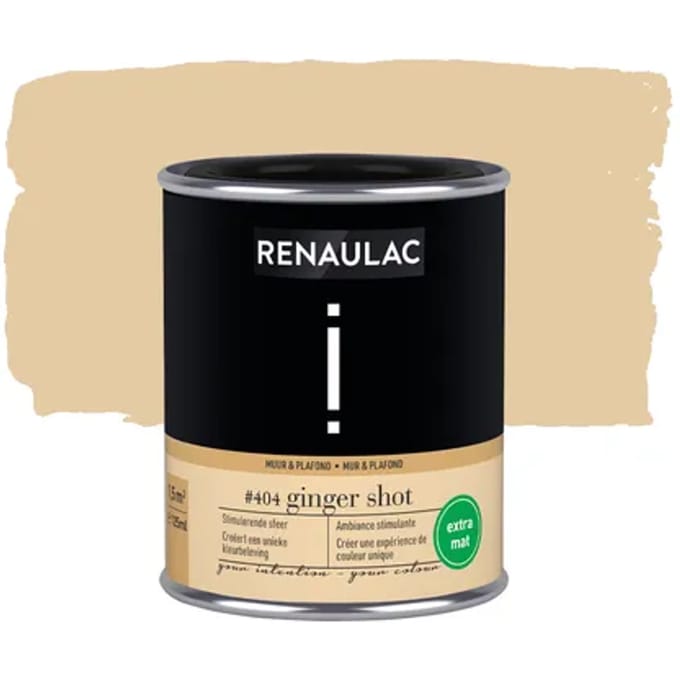 Renaulac Intention Muurverf - Extra Mat - Ginger Shot - 125ml