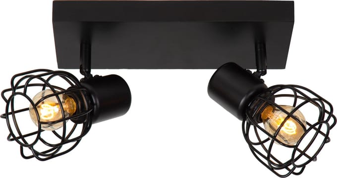 Lucide FILOX - Plafondspot (Plafondlamp) - 2xE14 - Zwart