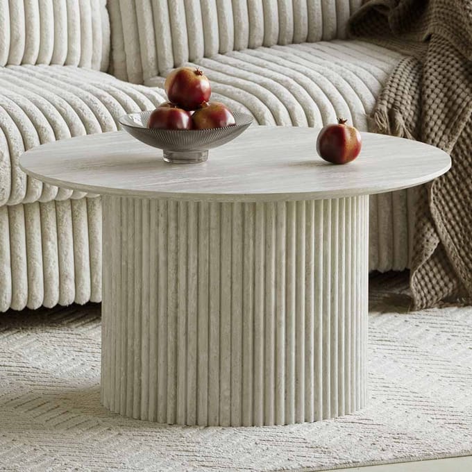 Milton & Oldbrook Salontafel Ø 80 cm Tornio Grijs