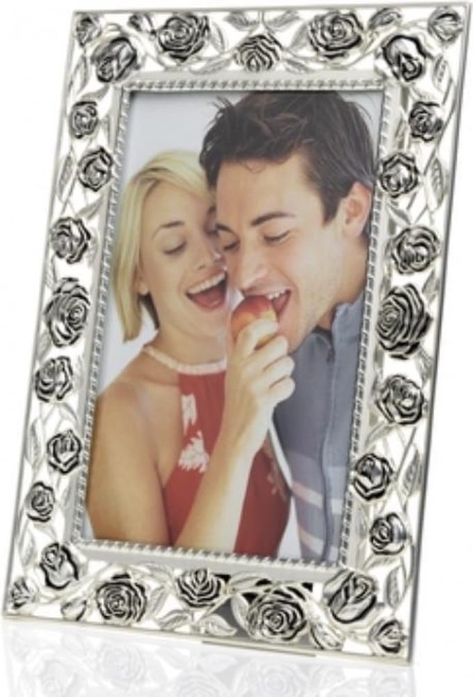 Fotolijst Zilver Roosjes 20 x 25