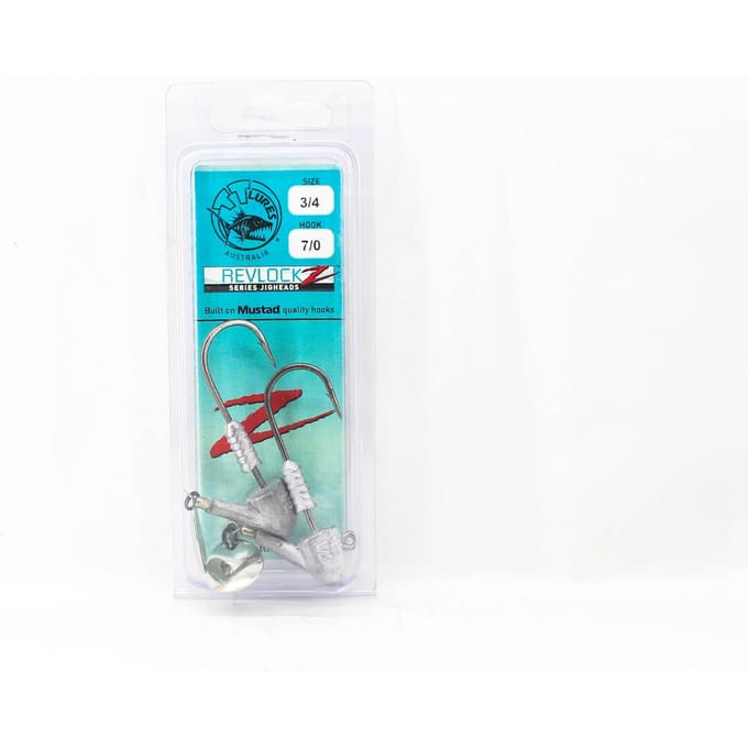 Têtes plombées Tackle Tactics Revlockz HD NC 3/4 oz 7/0, paquet de 2 (9698)