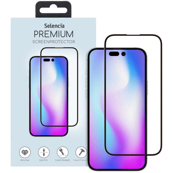 Selencia Screen Protector - Geschikt voor Apple iPhone 14 Pro - Gehard Glas Premium Screenprotector