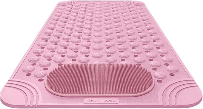 Badmat - Douchemat Antislip - Veilig Douchen - Sneldrogend Textuur - 50x80cm - Roze
