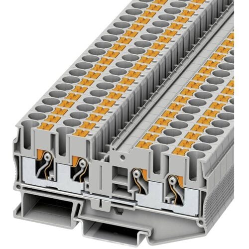 Phoenix Contact 3212934 Doorgangsklem 8.2 mm Spanveer Grijs 50 stuk(s)