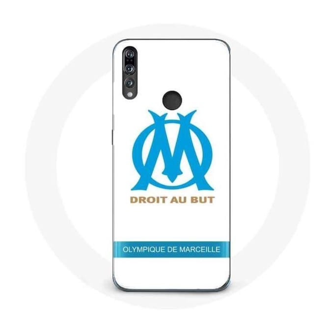 Coque - Olympique de Marseille - P30 Lite - Logo - Souple - Protection blanc
