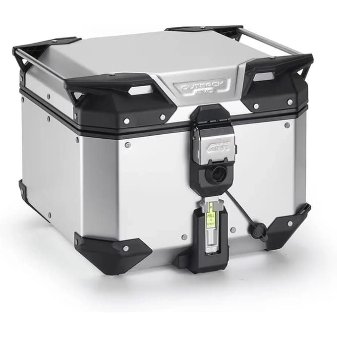 Top case moto geanodiseerd zonder cilinder Givi Outback Evo