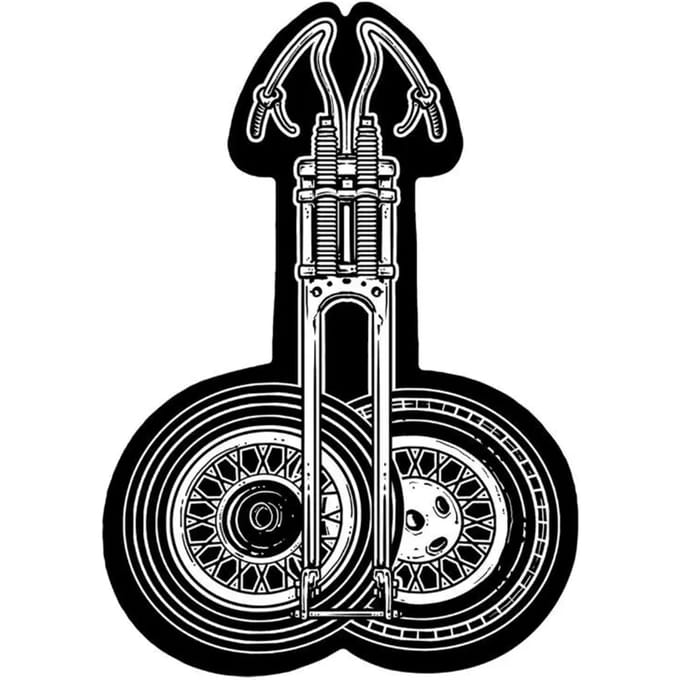 Motorfiets stickers Lethal Threat Mini Wheels N Handlebars