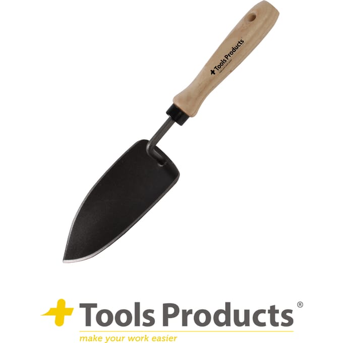 Talen Tools - Verplantschepje - Gesmeed staal - Breed - Professioneel - Essenhouten handvat