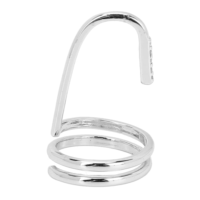 Decoratieve Nagelring Mode Vingertop Sieraden Nagelkunst Ring Dames Dragen Nagel gray