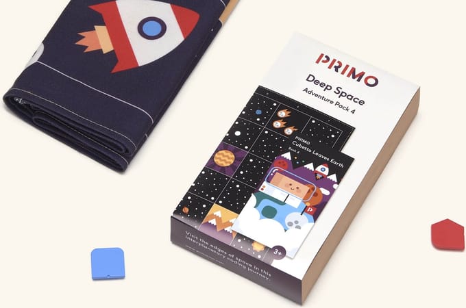 Primo Toys PRIMO008A-DE Cubetto STEM Coding Adventure Pack Deep Space Uitbreidingsset Vanaf 3 jaar
