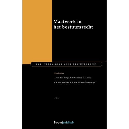 Maatwerk In Het Bestuursrecht - Var-Reeks - L. van den Berge