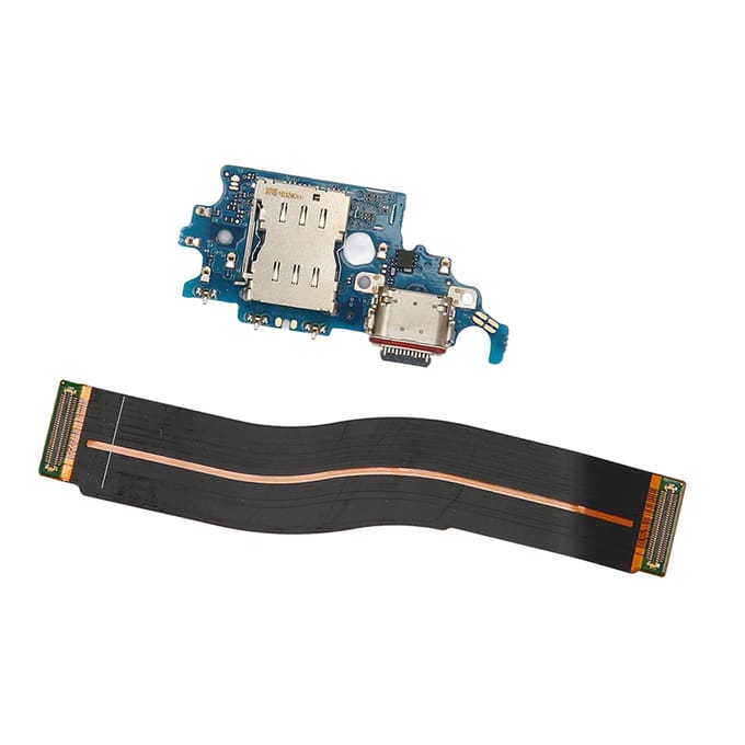 USB Oplaadpoort Flexkabel Vervanging Oplaaddock Bord Flexkabel Connector voor Galaxy S21 gray