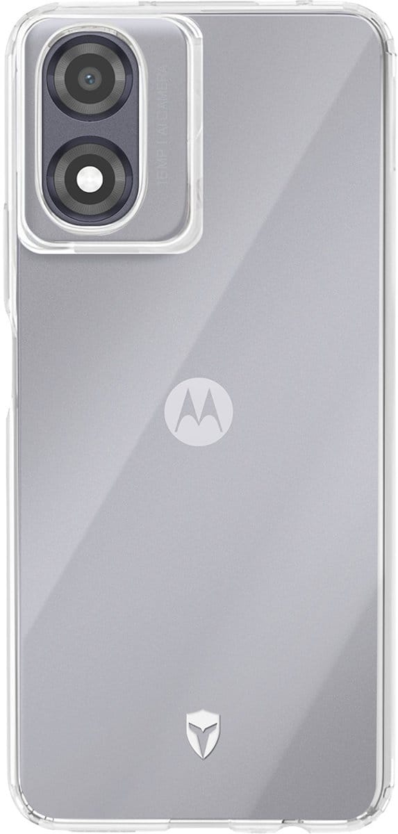 Force Case, Hoesje geschikt voor Motorola G04 - FEEL Versterkt Tryax System met 3D Inserts, Transparant
