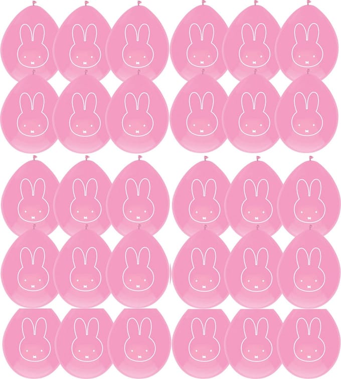 30 x Ballonnen Nijntje Roze - Meisje