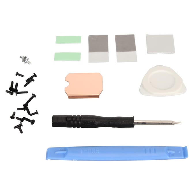 voor Steam Deck SSD Heatsink Thermal Pad M.2 2230 NVME SSD Koperen Koellichaam Koeling Thermische Pasta white