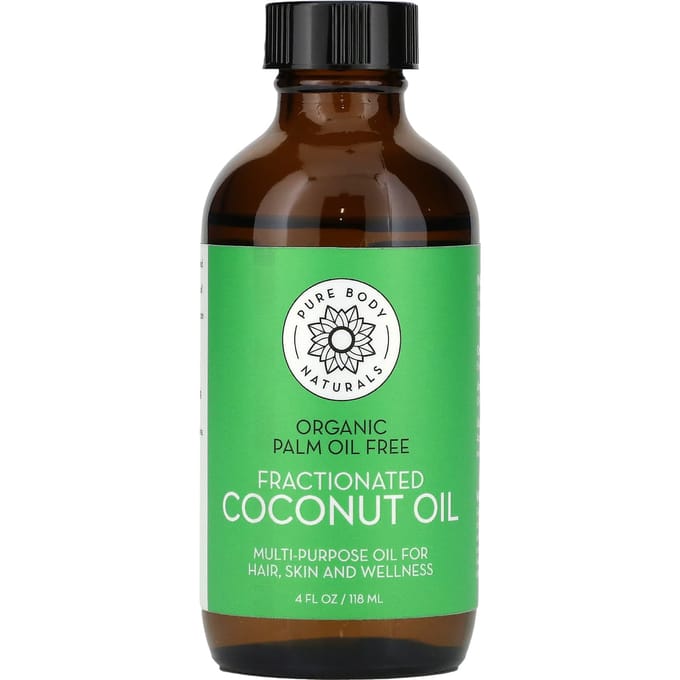 Pure Body Naturals, Gepureerde Kokosolie, 4 fl oz (118 ml) green