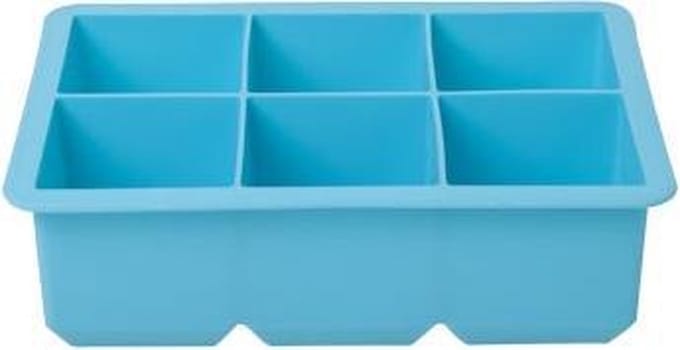 Ijsblokhouder blauw voor 6 ijsklonten