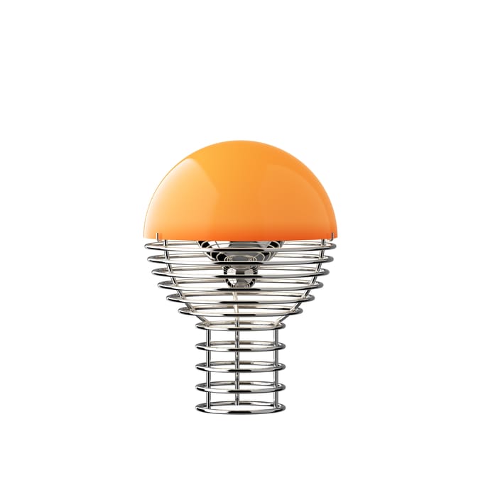 Verpan LED tafellamp WIRE, oranje, hoogte 25 cm, IP44