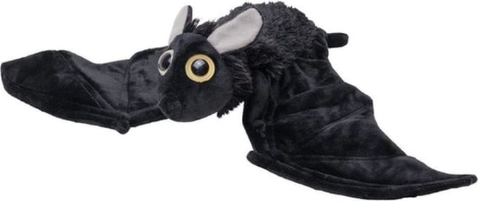 Nature Planet Knuffel vleesmuis - zwart - pluche - 55 cm - knuffeldier