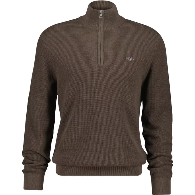 Pull half-zip in waffle knit Gant