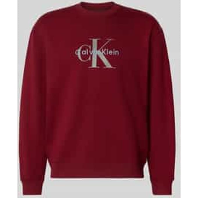 regular fit sweatshirt met logo-print model 'Terry'