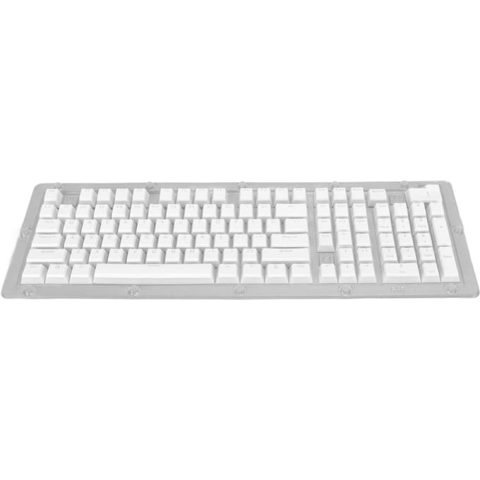 Keycaps de Clavier 130 Touches Hauteur OEM PBT Pudding Double Couche Injection Bicolore Translucide Keycaps de Clavier DIY blanc