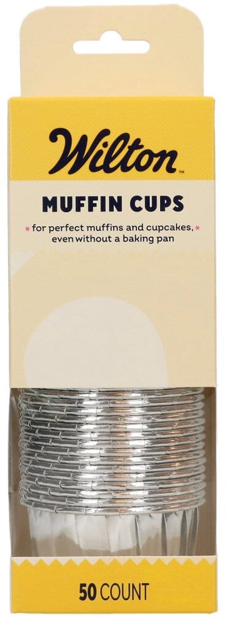 Wilton Muffin Cups - Zilver - Set/50 - Bakvorm voor Muffins en Cupcakes