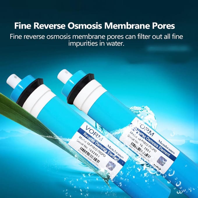 RO Water Omgekeerde Osmose Systeem Membraan Universeel Compatibel Vervangend Waterfilter Drinkwater 100G