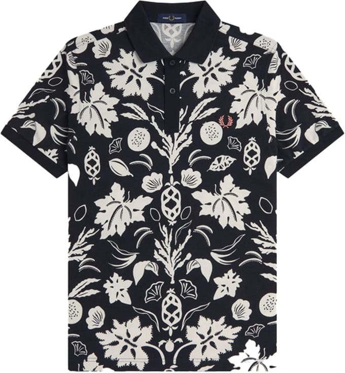 Fred Perry Botanical Print Polo Shirt