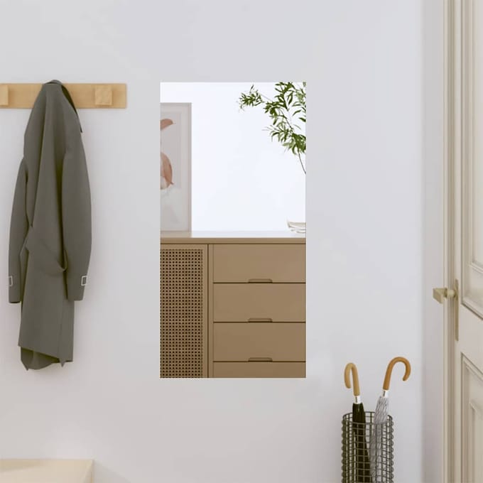 vidaXL - Wandspiegel - 30x60 - cm - rechthoekig - glas