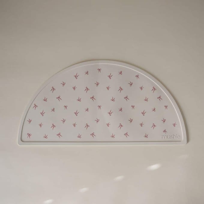 Mushie Placemat Siliconen Strikjes Bows