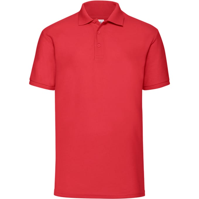 Fruit of the Loom Heren 65/35 Piqué Poloshirt (Rood)