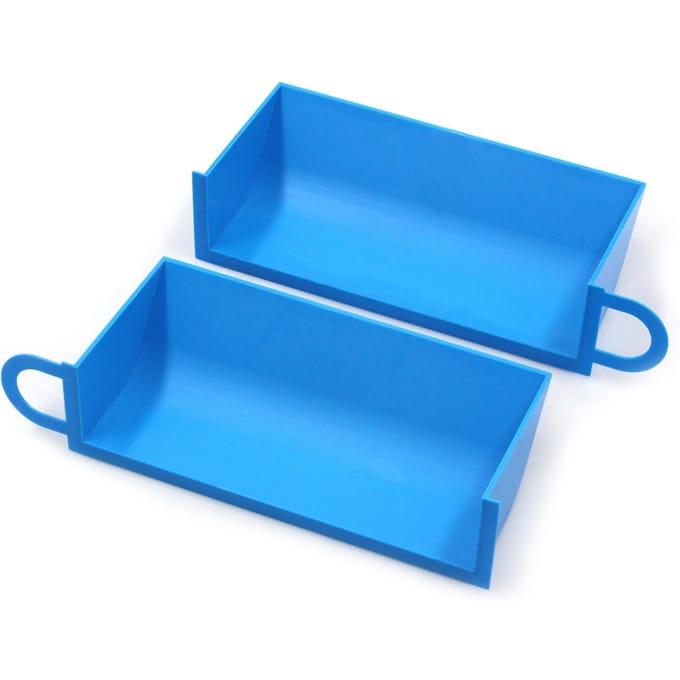 Luchtinlaatscheppen, 2 stuks Dynamische koudeluchtinlaatsystemen Vervanging voor BMW E90 E91 E92 E93 (Blauw) blauw