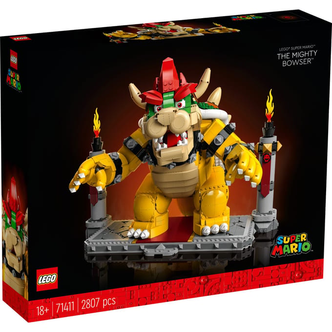 LEGO Super Mario De machtige Bowser, Bouwbaar 3D Model, Verzamelitem & Cadeau Idee - 71411