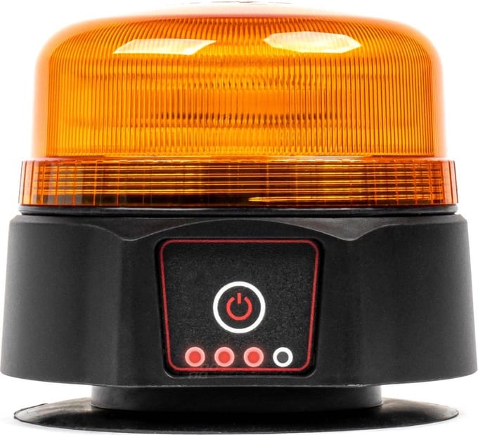 Professionele LED Flitslamp met ingebouwde accu - ECE R65 R10
