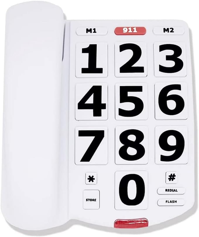 Vaste Telefoon met Extra Grote Knoppen en Snelkeuze voor Ouderen