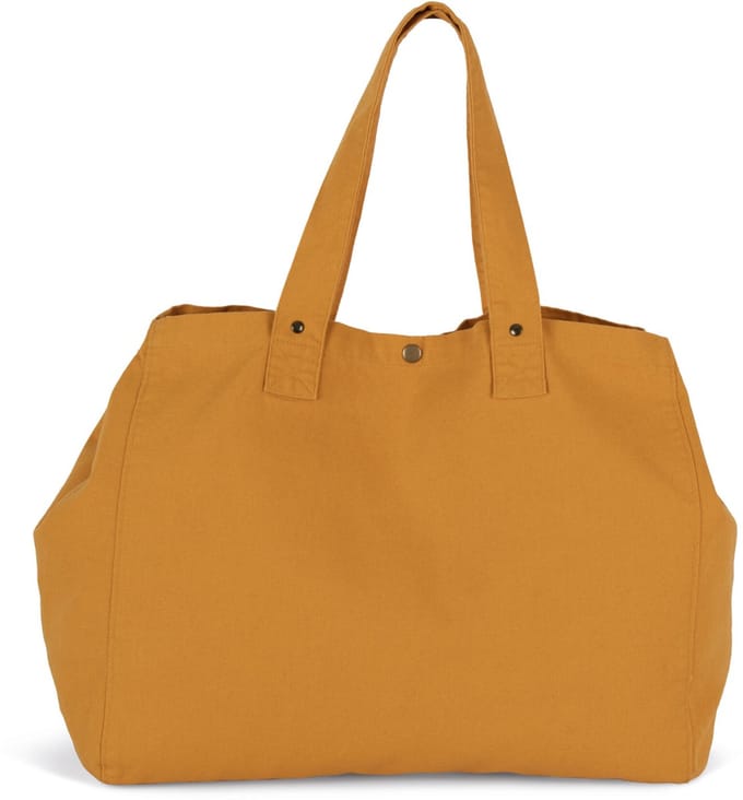 Kimood Shopper van verwassen katoen KI3208 - Washed Sunflower - One size