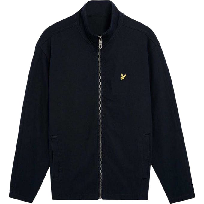 Lyle & Scott Heren Twill jas met hoge hals (Blauw)