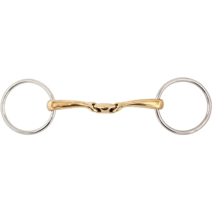 Dubbel bit voor paarden BR Equitation Soft Contact