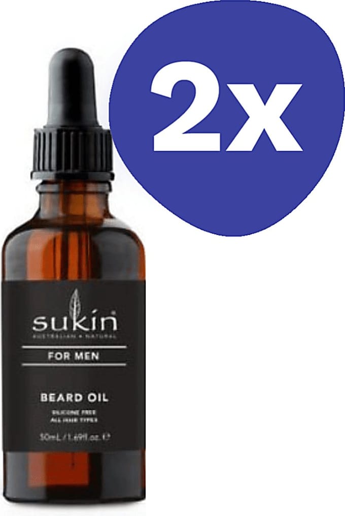 Sukin Men's Baard Olie (2x 50ml)