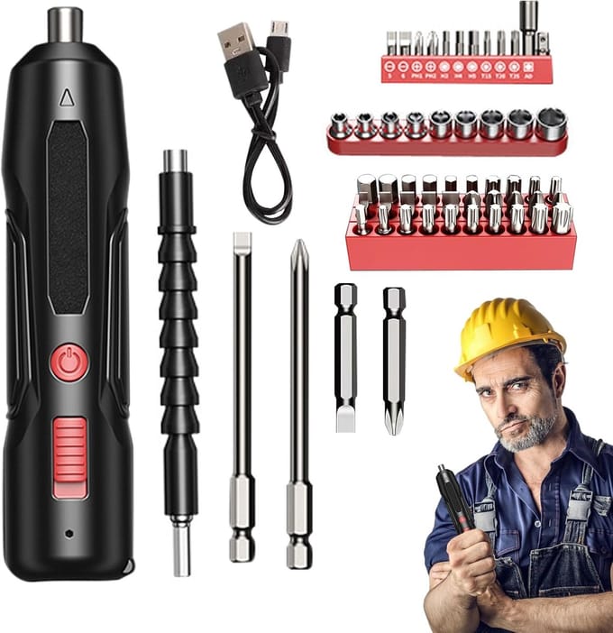 Elektrische Schroevendraaier - Draadloos Gereedschap - Precisiewerk - Magnetisch Ontwerp - USB Oplaadbaar - Luxe Model