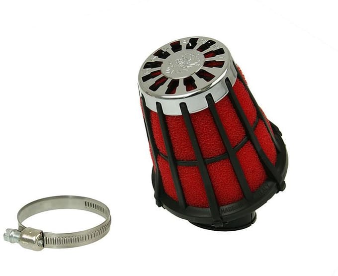 Luchtfilter Malossi E5 28mm schuin zwart open