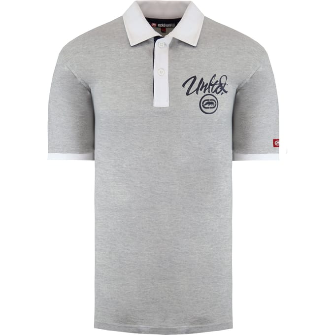 Ecko Untld. Midliner Heren Grijs Marl Poloshirt