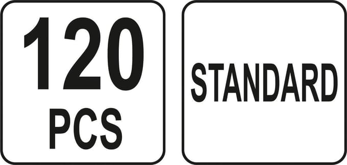 Yato - Autozekeringenset - Standaard - 120 stuks - Organiserdoos