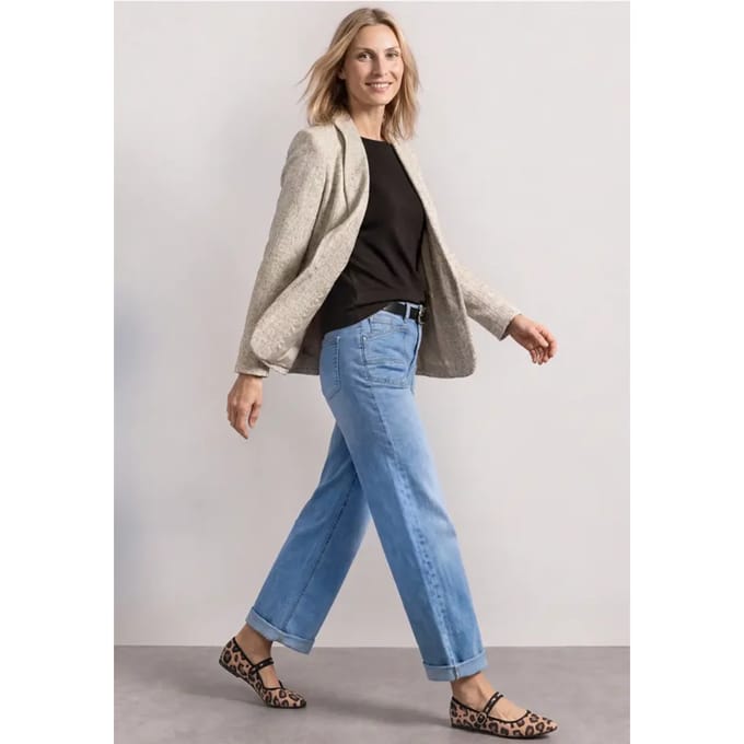 Shirt met 3/4-mouwen en een boothals