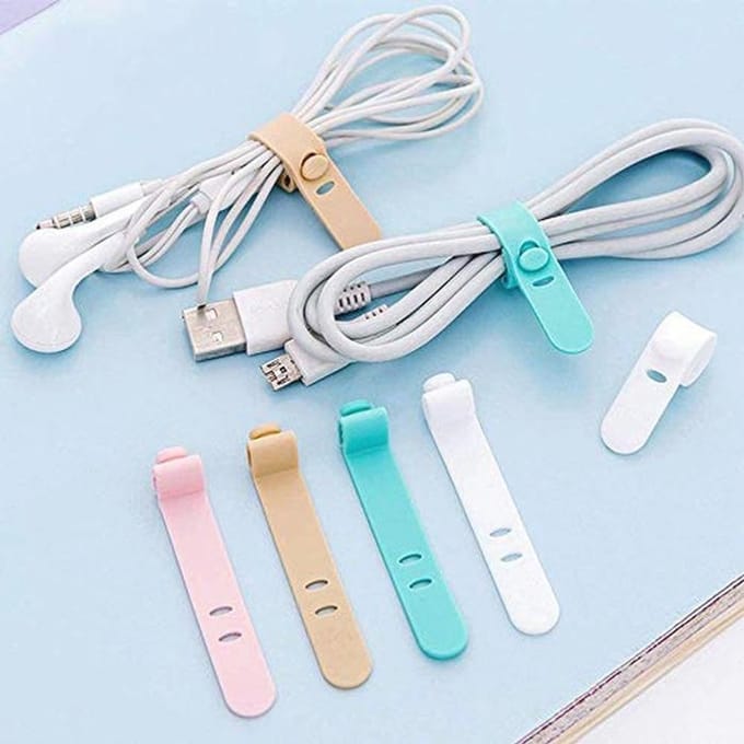Kabel Organizer voor Oortelefoons en Headsets - 12 Stuks