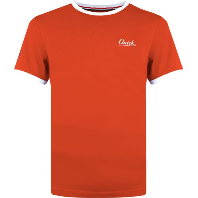 Q1905 T-shirt captain koraal/wit