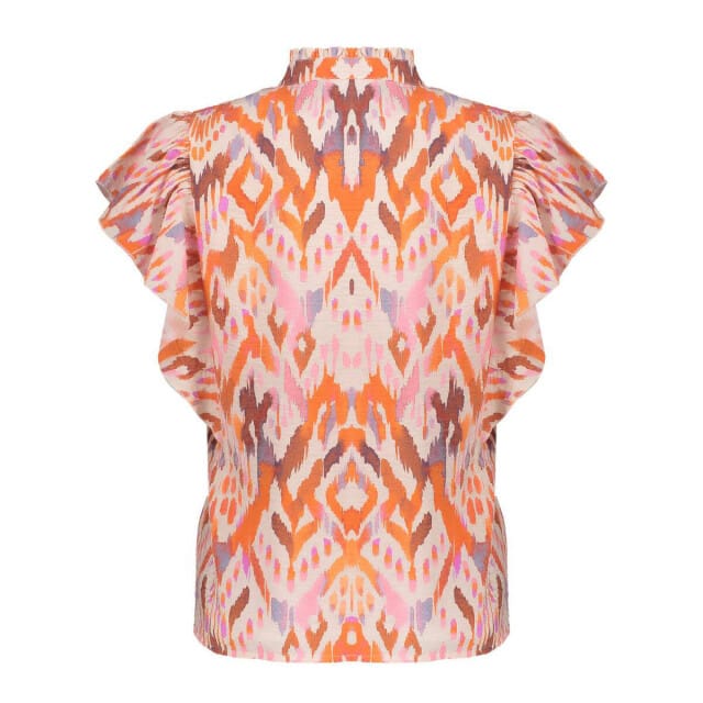 Geisha Top Ecru/mandarine Red/lila Taglia: S | Magliette intime Outlet | Donna | Marrone