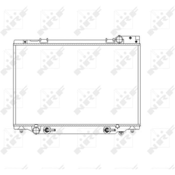 Radiator, motorkoeling NRF 53539