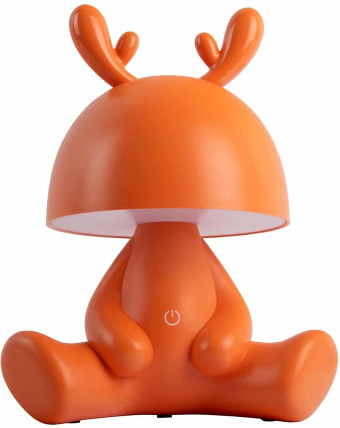 Leitmotiv Tafellamp Deer - Oranje - 22x17x27cm - Scandinavisch